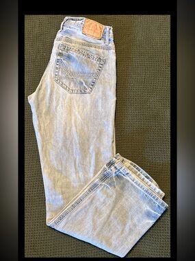 Men’s John B Stetson 1312 Jeans 34x34 Modern Straight Leg Denim Jeans Cotton